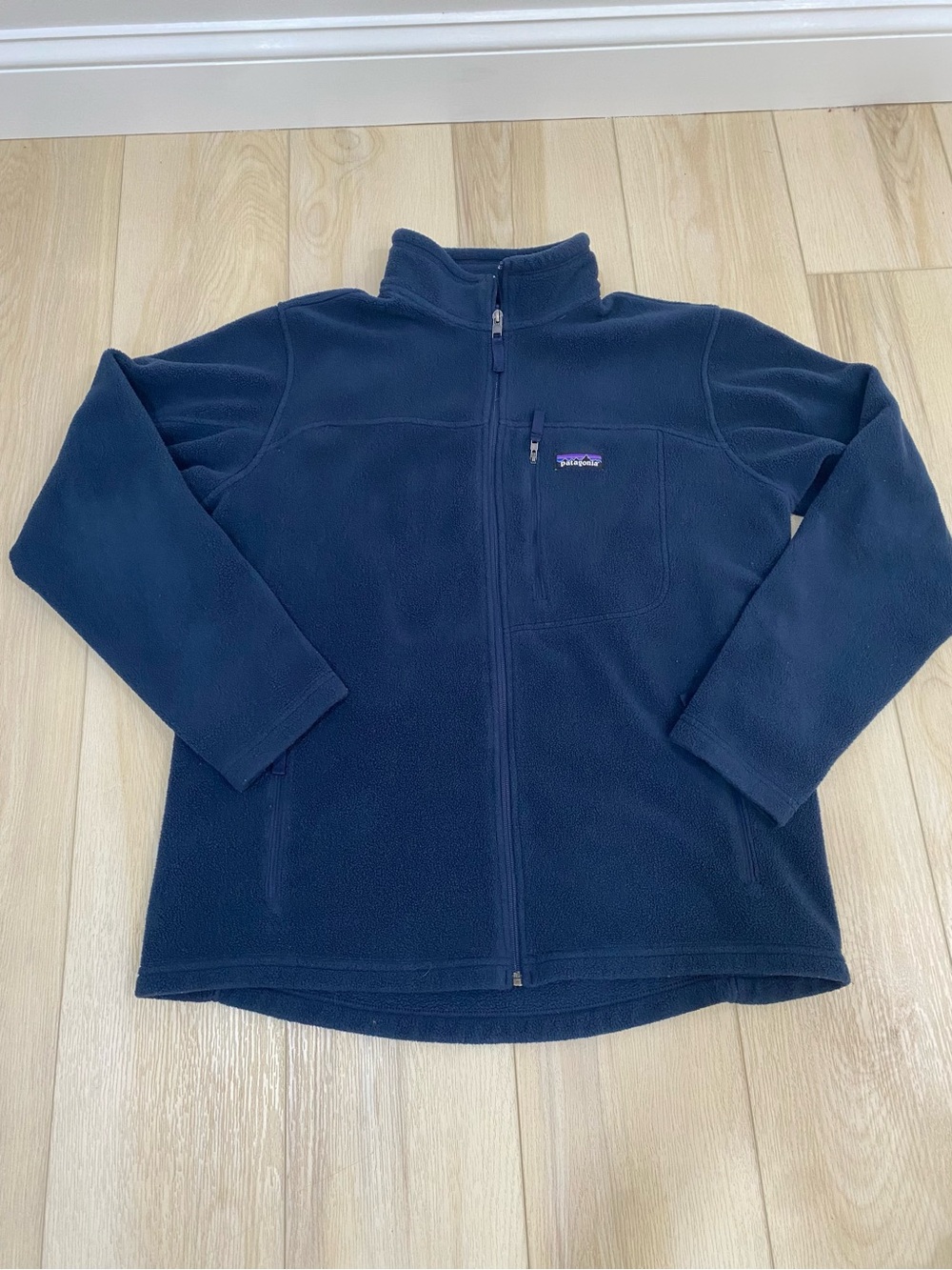 Patagonia Synchilla Full Zip Fleece Jacket Blue Men's Size Medium L